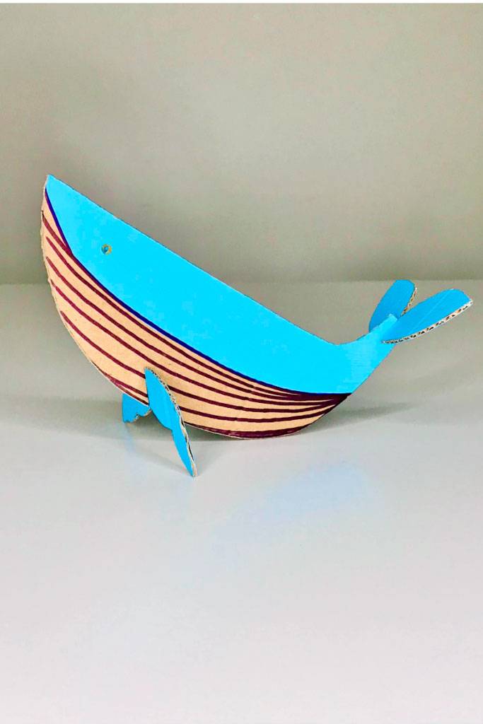 3D puzzle of a whale